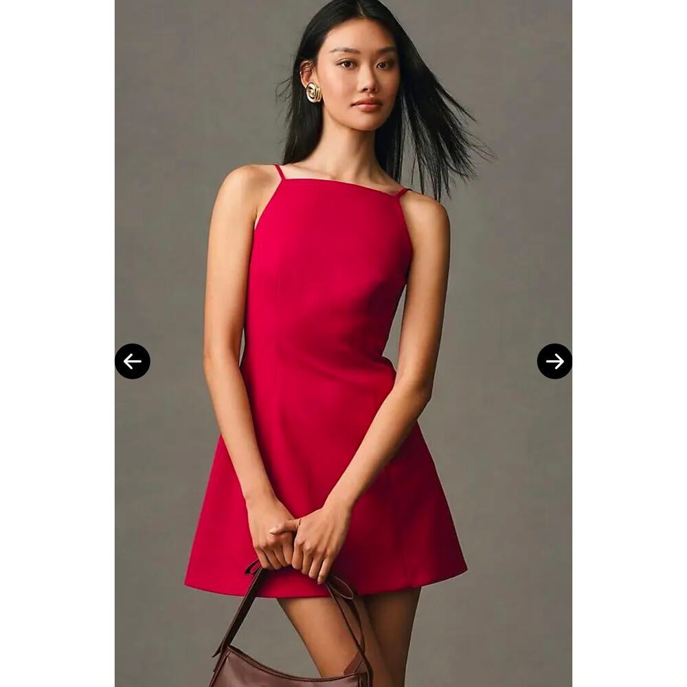 Anthropologie Mare Mare womens Square Neck Shift Mini Dress size L